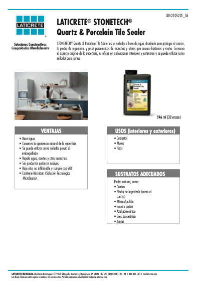 Laticrete Stonetech Quartz & Porcelain Tile Sealer